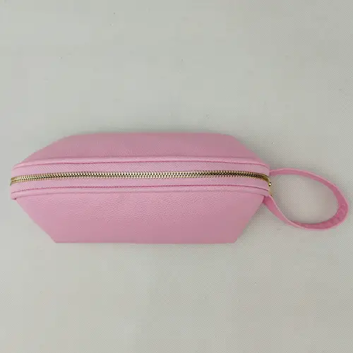 Wholesale Lower Price Portable Bridesmaid Gift Metal Zipper Makeup Storage Cosmetic Pouch Bag